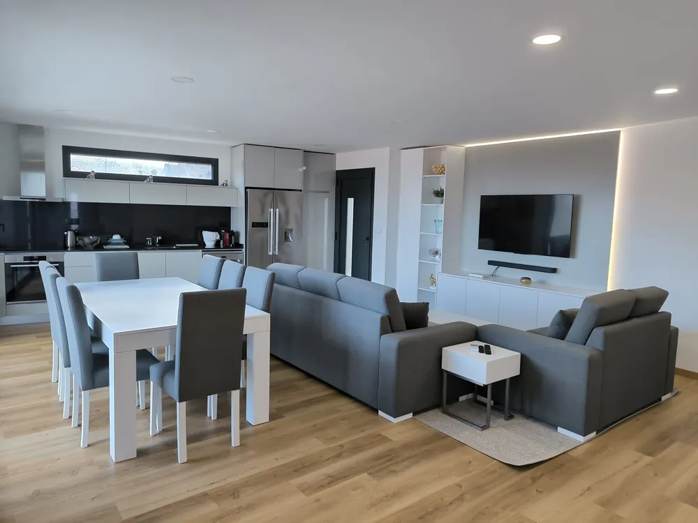 Projeto Gandarela, cozinha, sala e sala de jantar